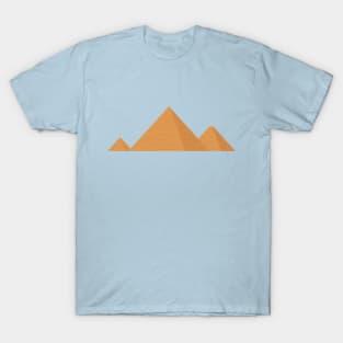 Pyramids flat design icon T-Shirt